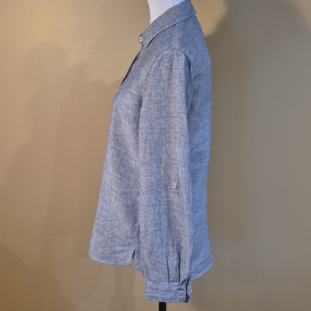 GERRY WEBER Women's 100% Linen Button Down Shirt - Picture 3 of 16